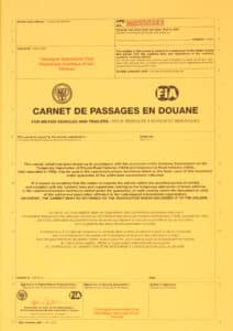 image d'un carnet de passage pour véhicule