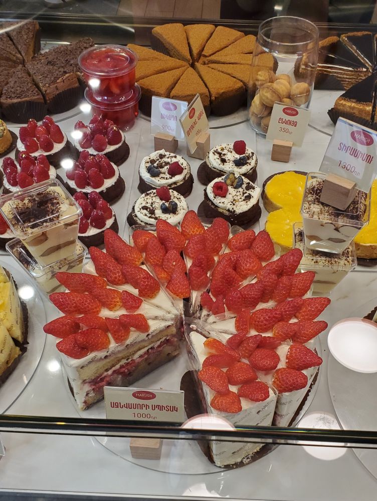patisserie Marush à Erevan - gateau à la fraise